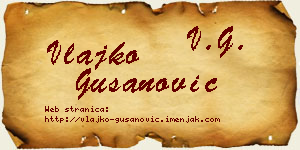Vlajko Gušanović vizit kartica